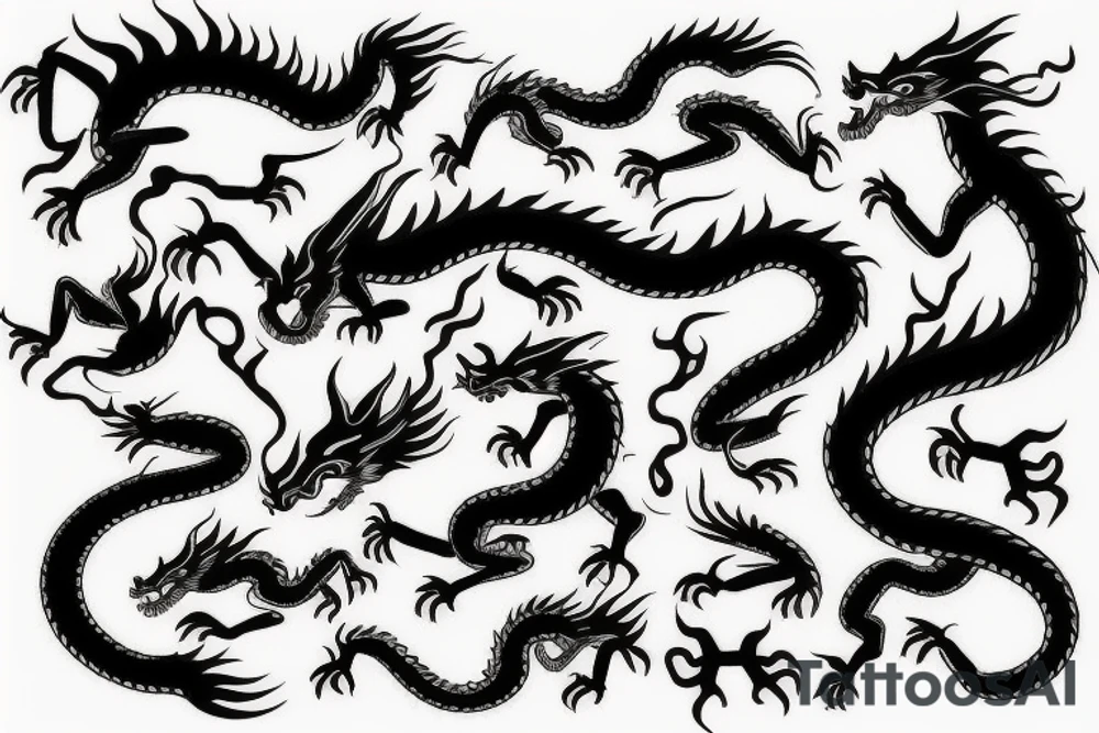 asia dragon tattoo idea