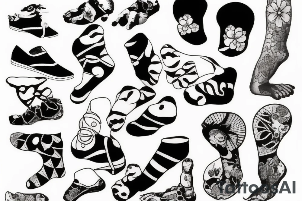 Baby foot tattoo idea
