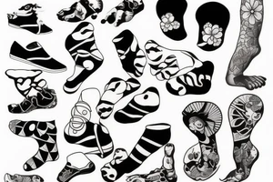 Baby foot tattoo idea