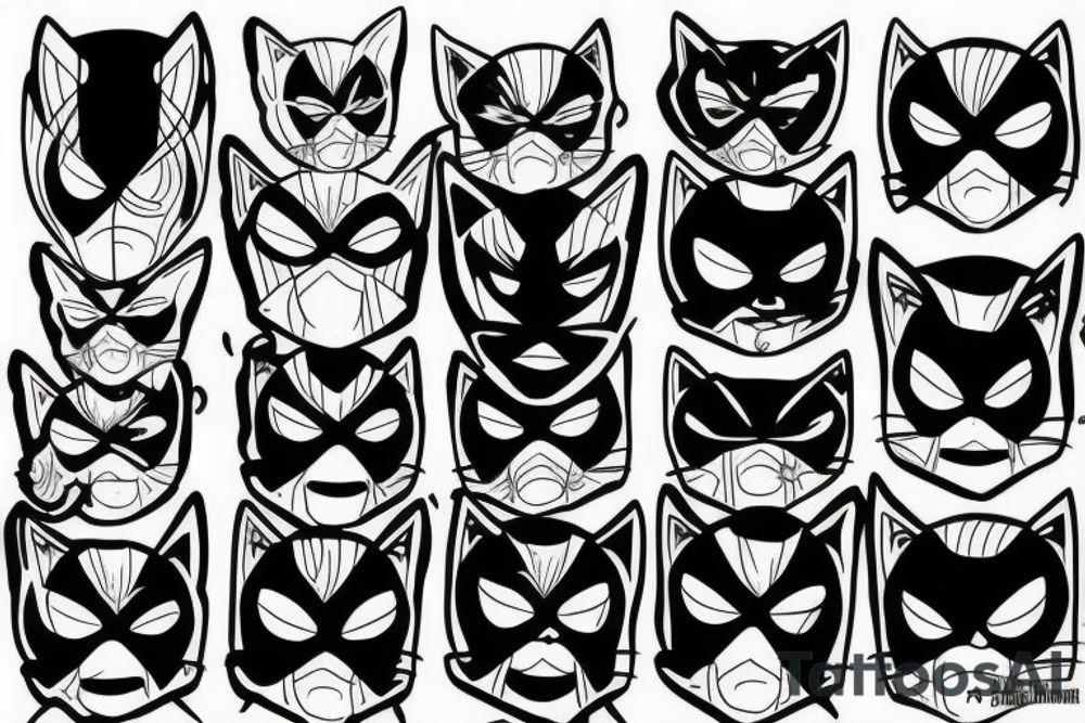 Cat deadpool tattoo idea