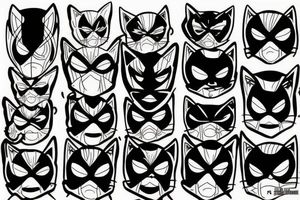 Cat deadpool tattoo idea