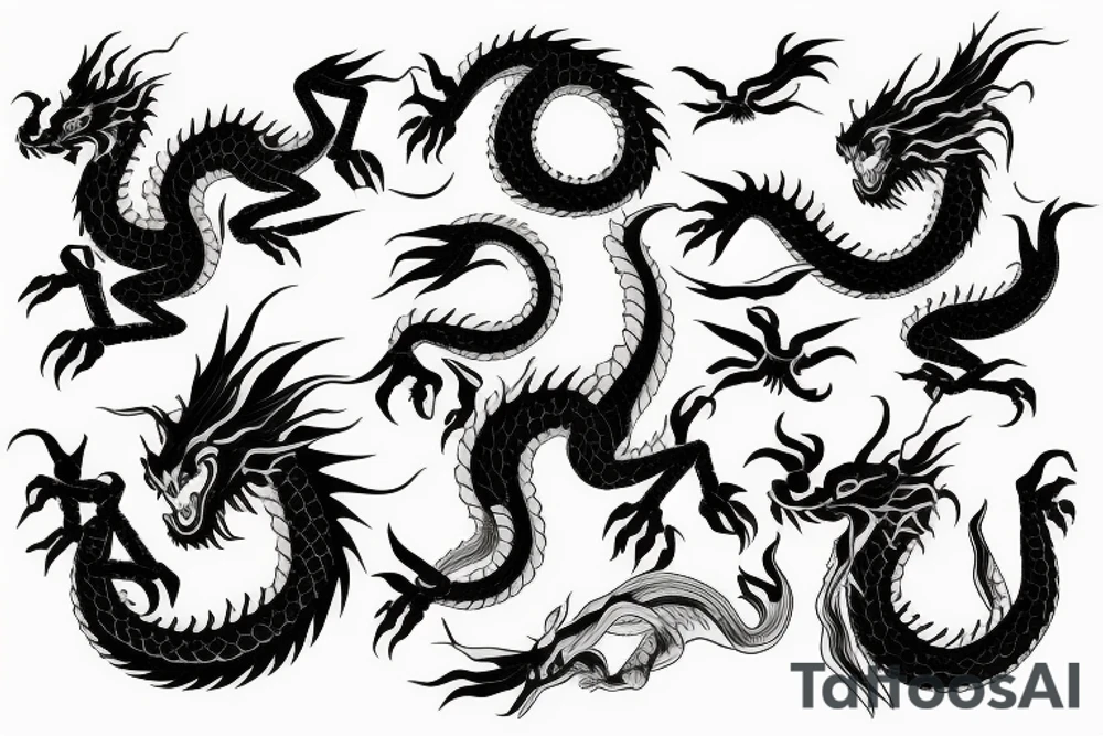 asia dragon tattoo idea