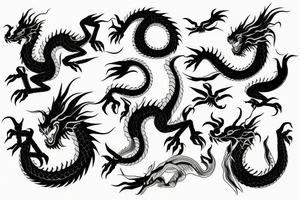 asia dragon tattoo idea