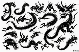 asia dragon tattoo idea
