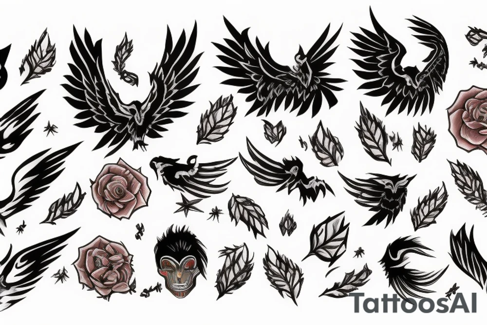 Phoenix that means I had a bad time in the past but I'm reborn tattoo idea