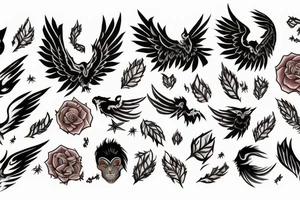 Phoenix that means I had a bad time in the past but I'm reborn tattoo idea