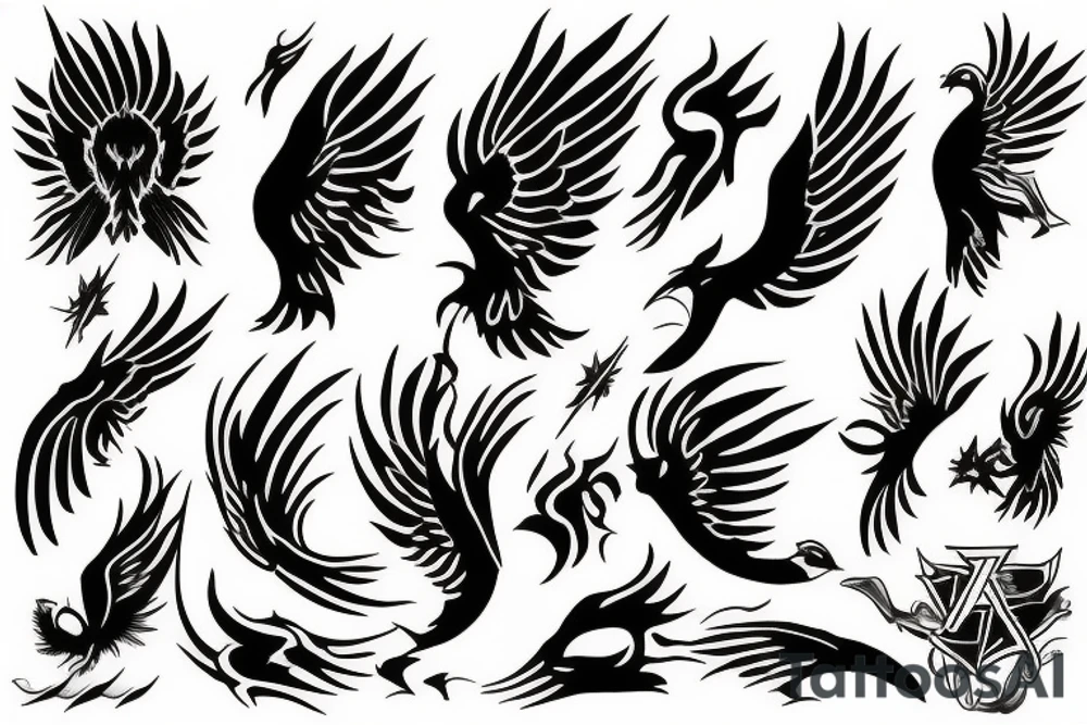 Phoenix tattoo idea