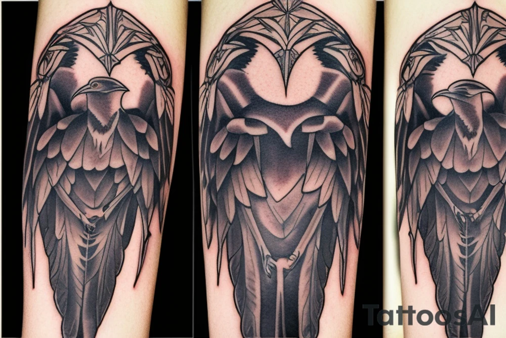 Raven tattoo idea