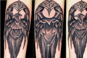 Raven tattoo idea