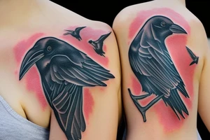 Raven tattoo idea