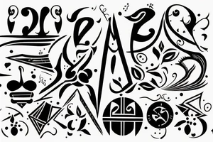 birthdates of family member tattoo idea