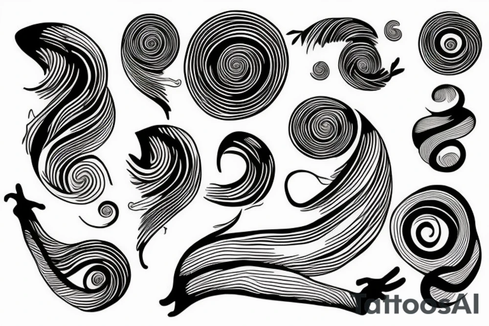 Spiral around hand tattoo idea