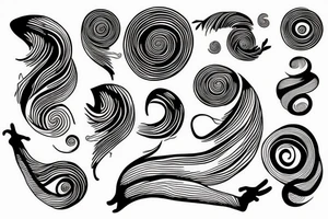 Spiral around hand tattoo idea