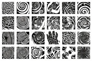 Spiral around hand tattoo idea