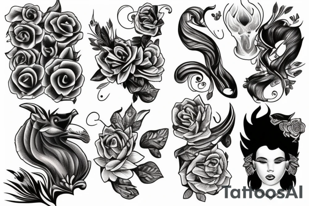 lit match tattoo idea