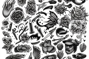 lit match tattoo idea