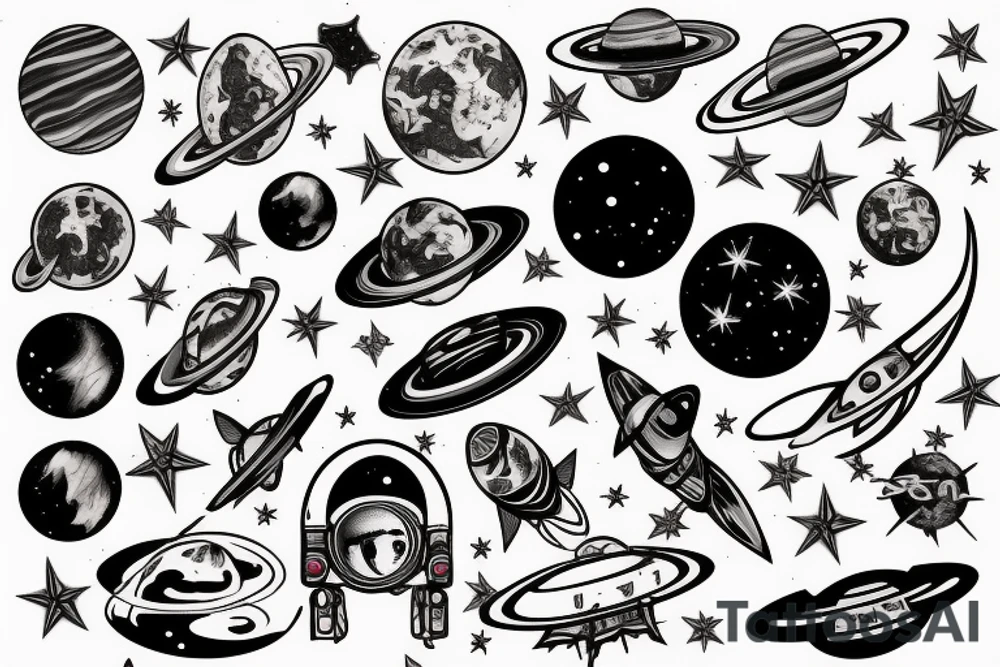 space tattoo idea