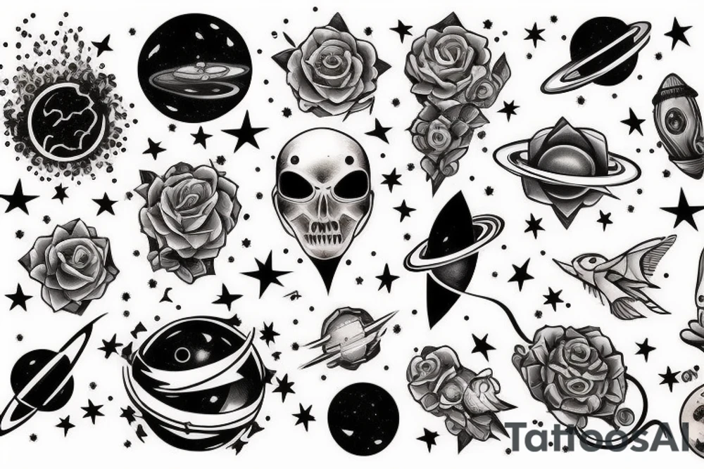 space tattoo idea