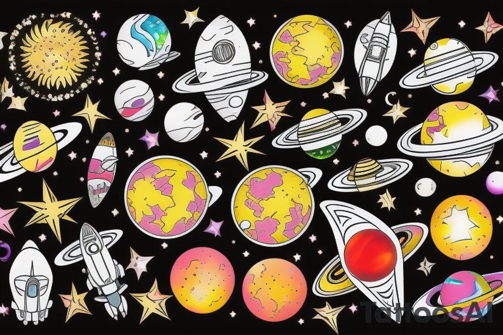 space tattoo idea