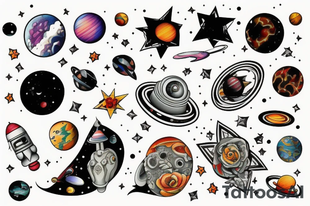 space tattoo idea