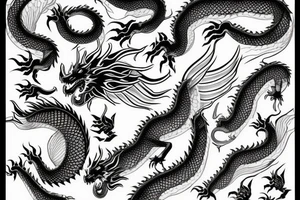 Japanese style -Dragon tattoo idea