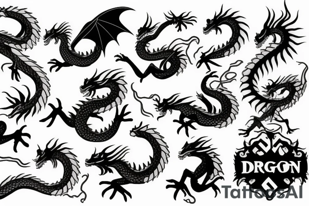 Dragon tattoo idea