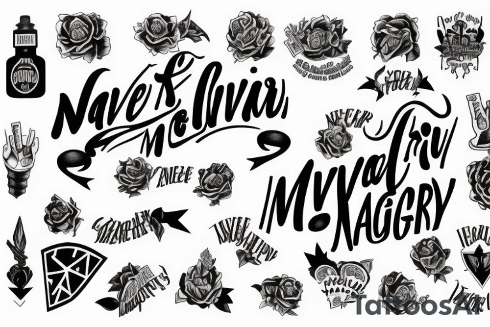 Never Again tattoo idea