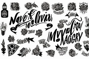 Never Again tattoo idea