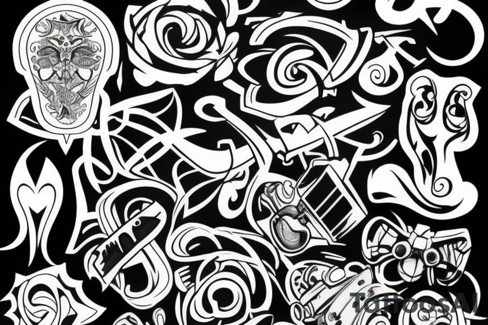Graffiti tattoo idea