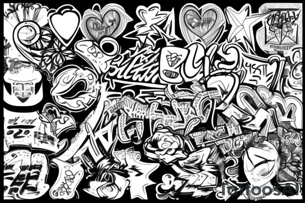 Graffiti tattoo idea
