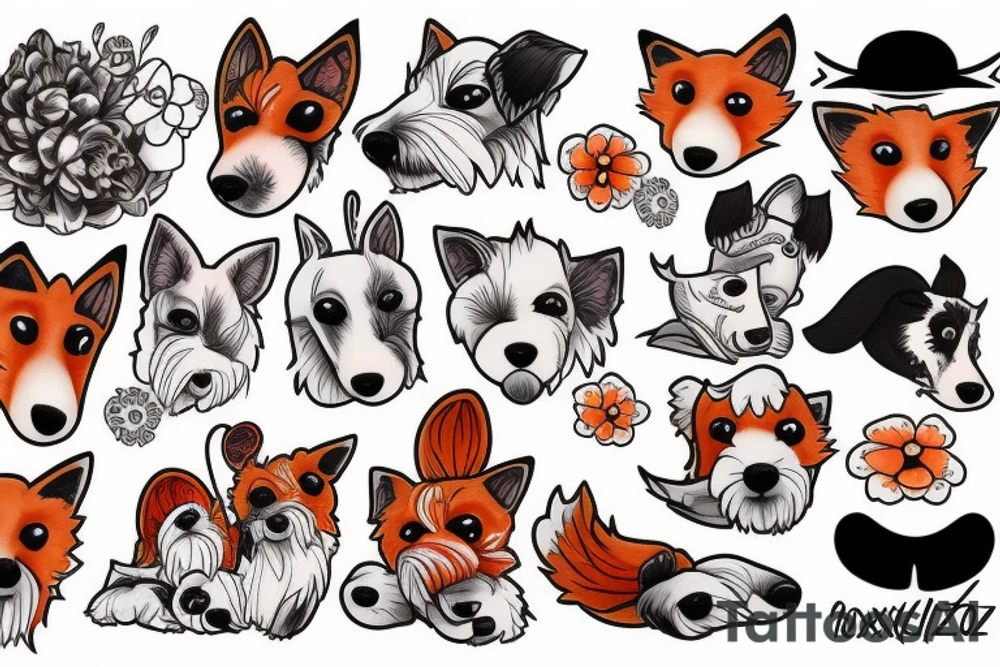 foxterrier tattoo idea