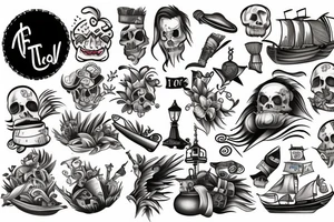 treasure island tattoo idea
