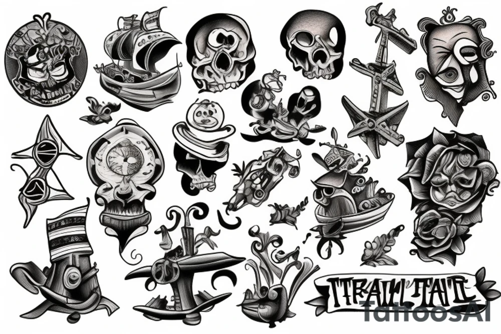 treasure island tattoo idea
