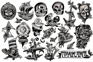 treasure island tattoo idea