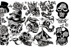 treasure island tattoo idea