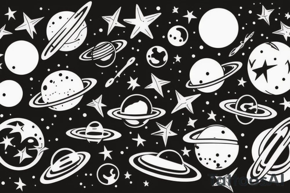 space tattoo idea