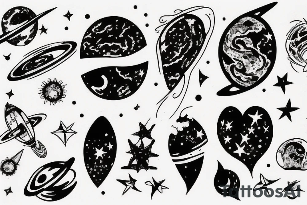 space tattoo idea