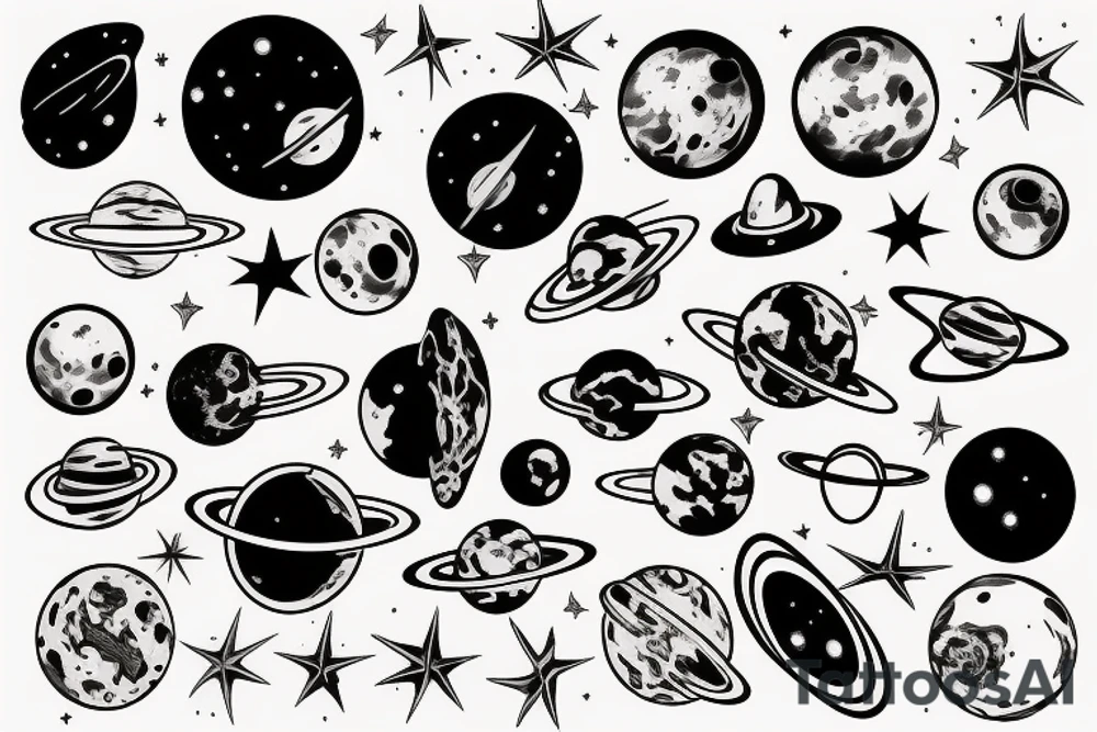 space tattoo idea