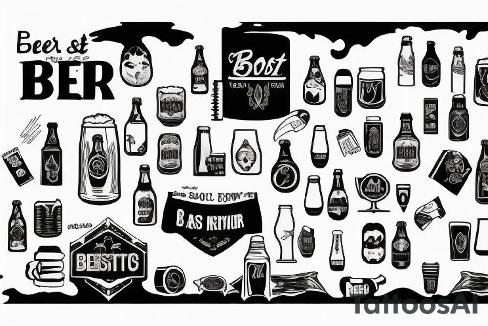beer with boost tattoo idea