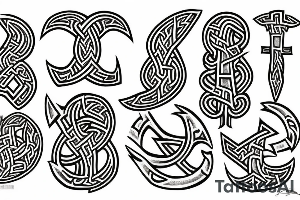 Viking runes tattoo idea