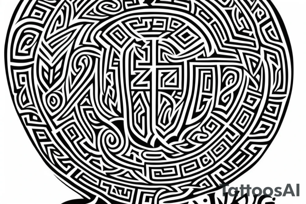 Viking runes tattoo idea
