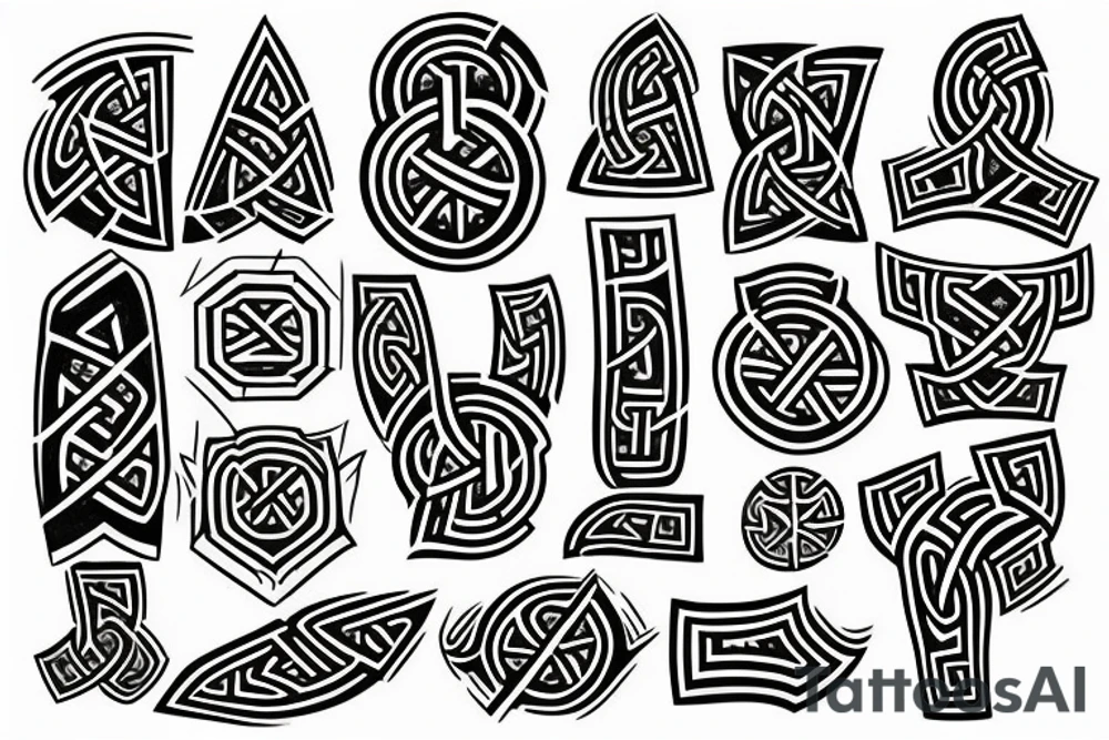 Viking runes tattoo idea