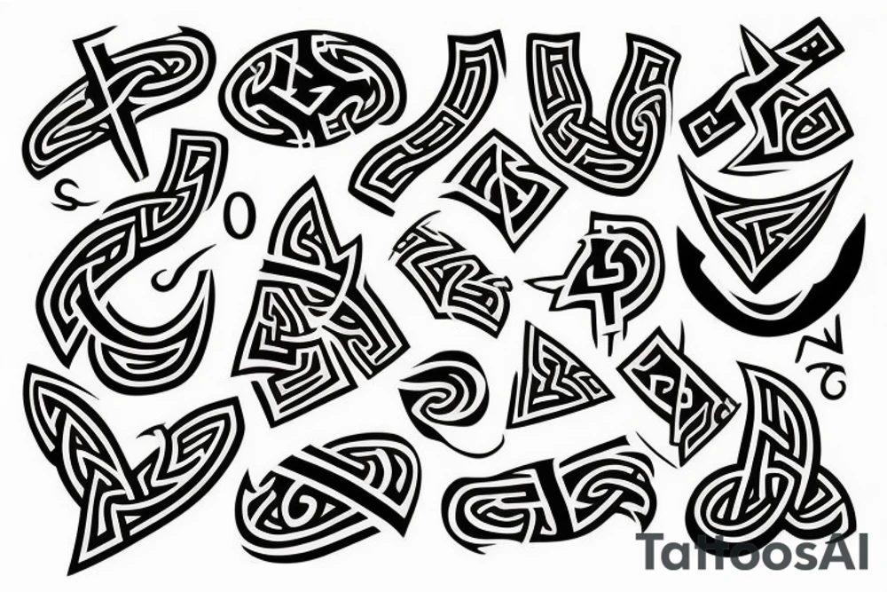 Viking runes tattoo idea