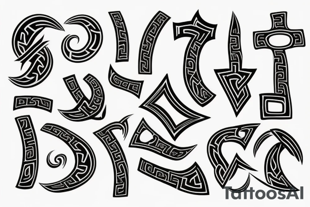 Viking runes tattoo idea