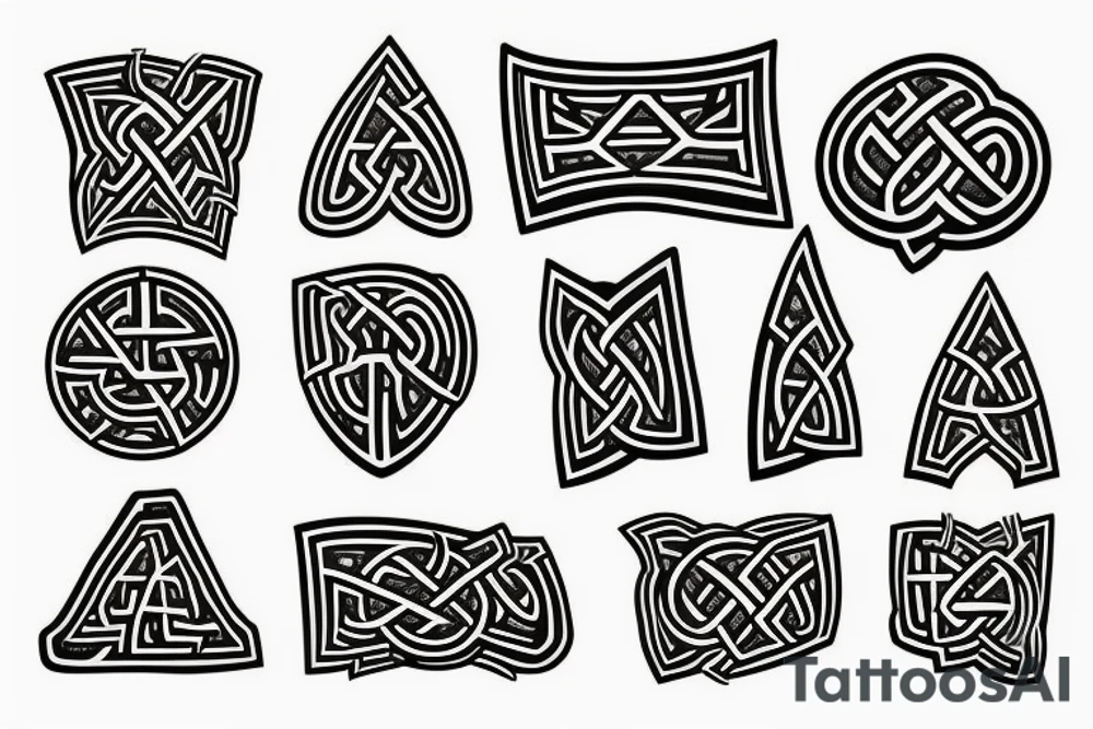 Viking runes tattoo idea