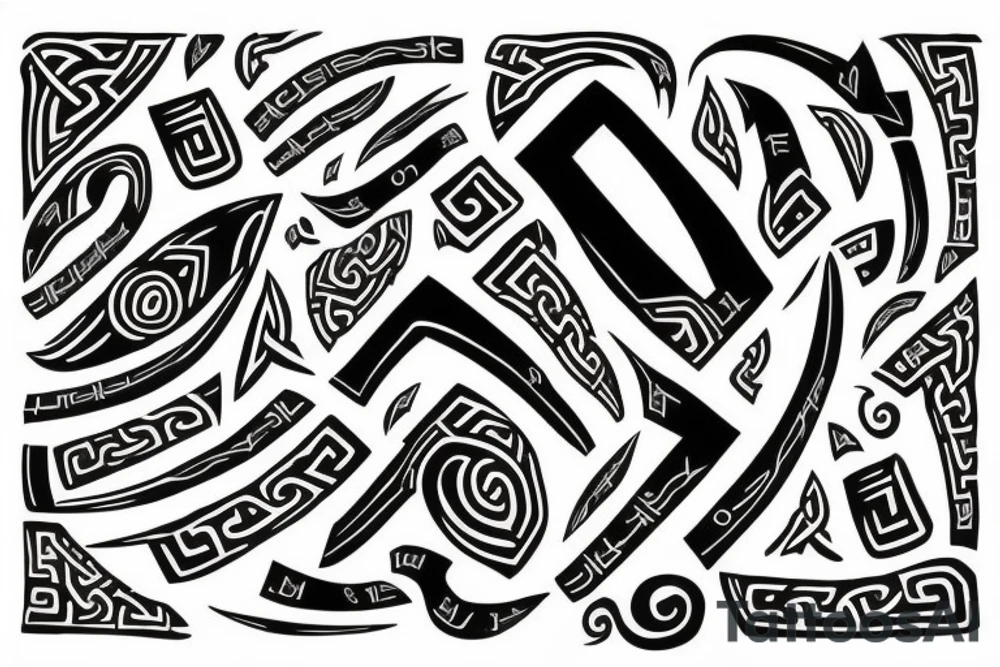 Viking runes tattoo idea