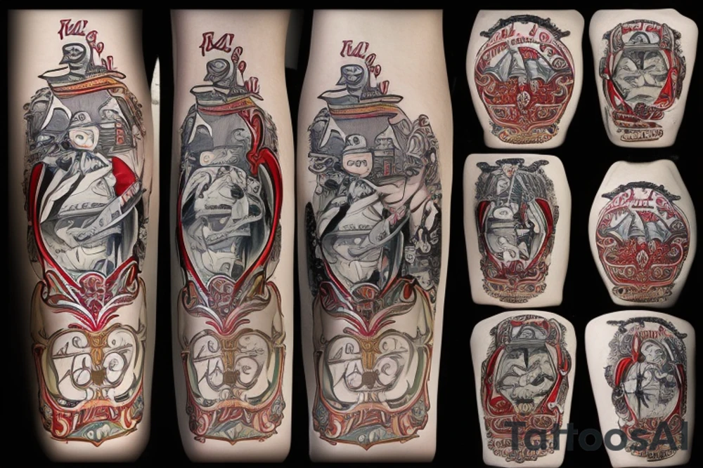 медведь с моноклем во фраке пьёт кролика и играет на скрипке tattoo idea