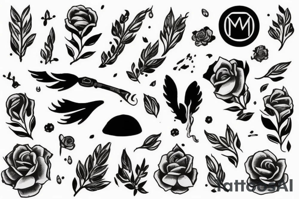 медведь с моноклем tattoo idea