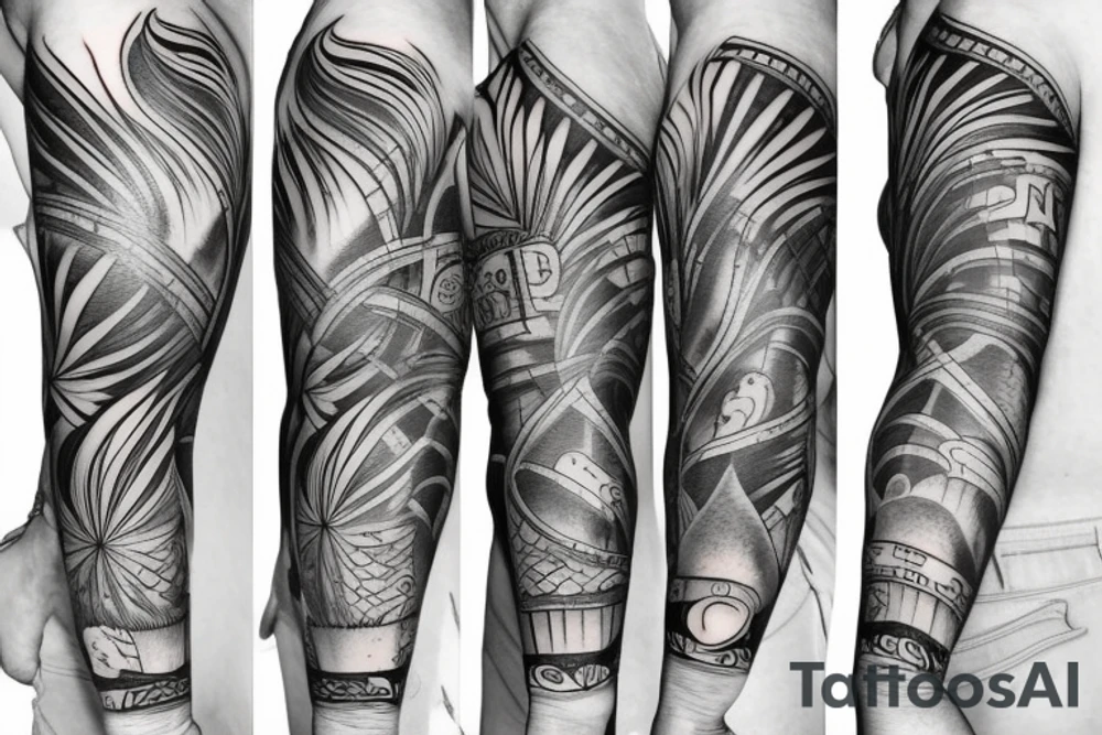 a forearm tattoo from the movie surfs up tattoo idea