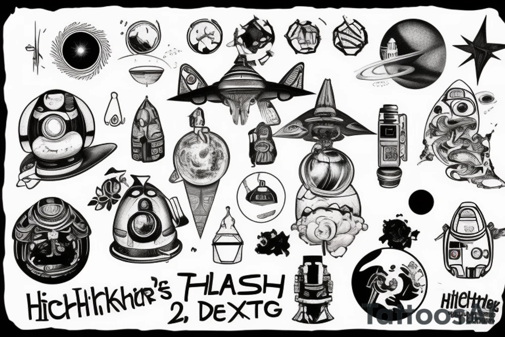 42 from "The Hitchhiker's Guide to the Galaxy" tattoo idea